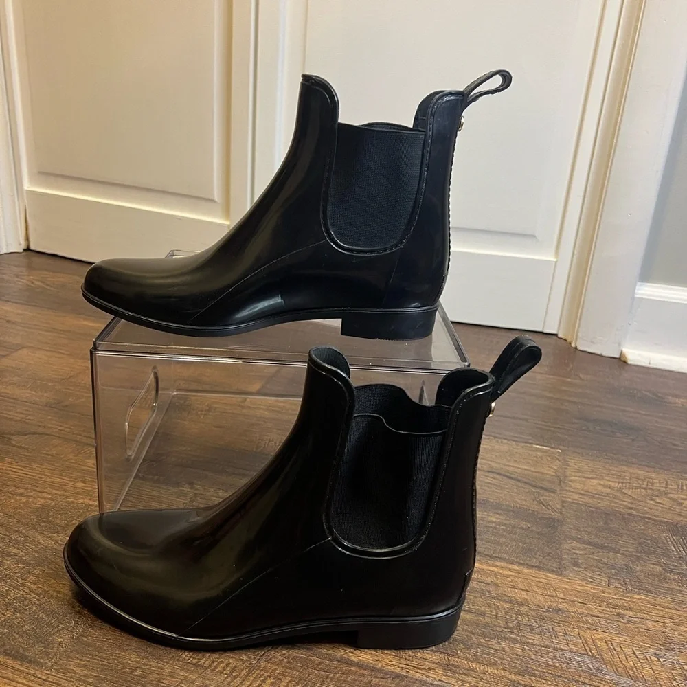 Sam Edelman Women’s Tinsley Classic Rain Boot Size Women’s 8 Color Gloss Black